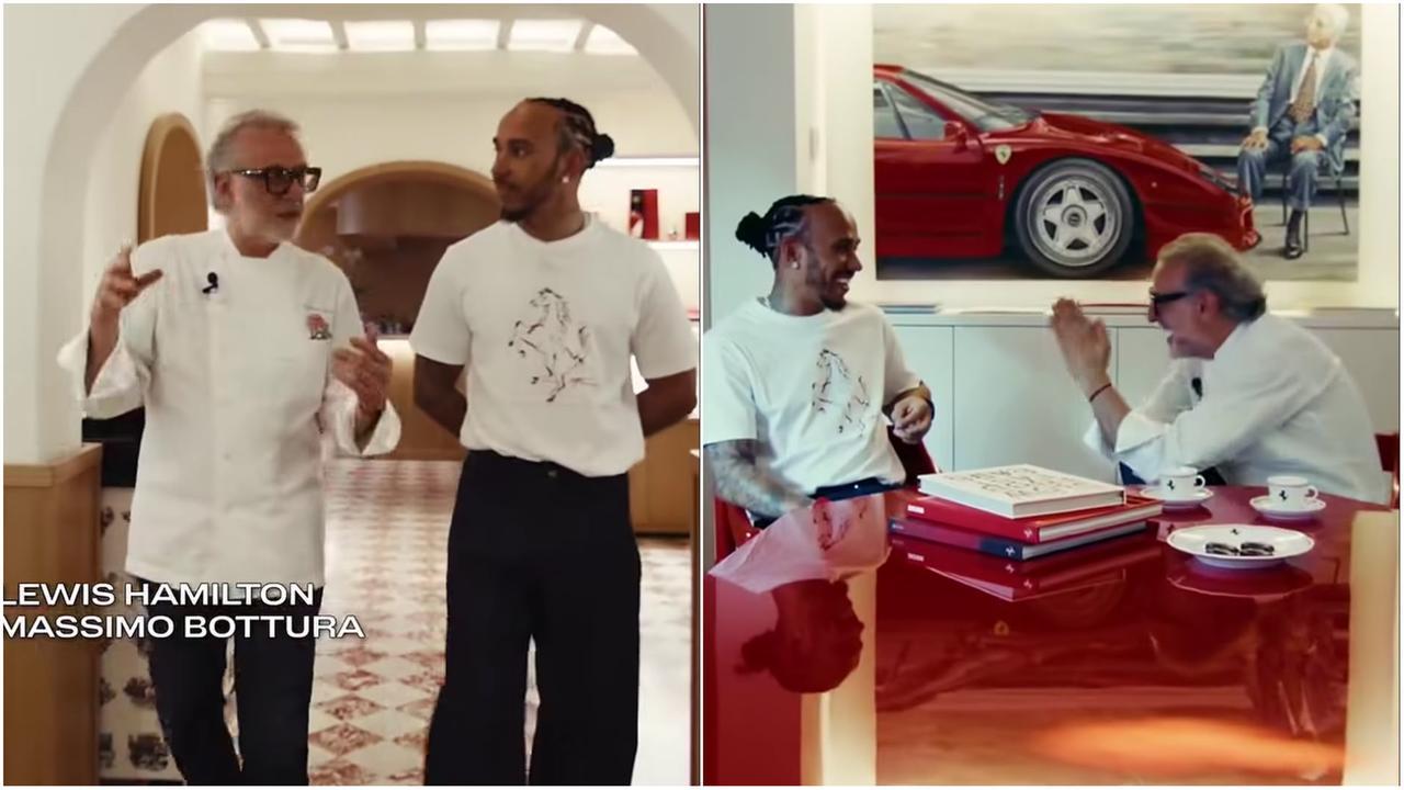 Hamilton incontra Bottura al ristorante il Cavallino: il video e quel “prossimamente...” sotto il post