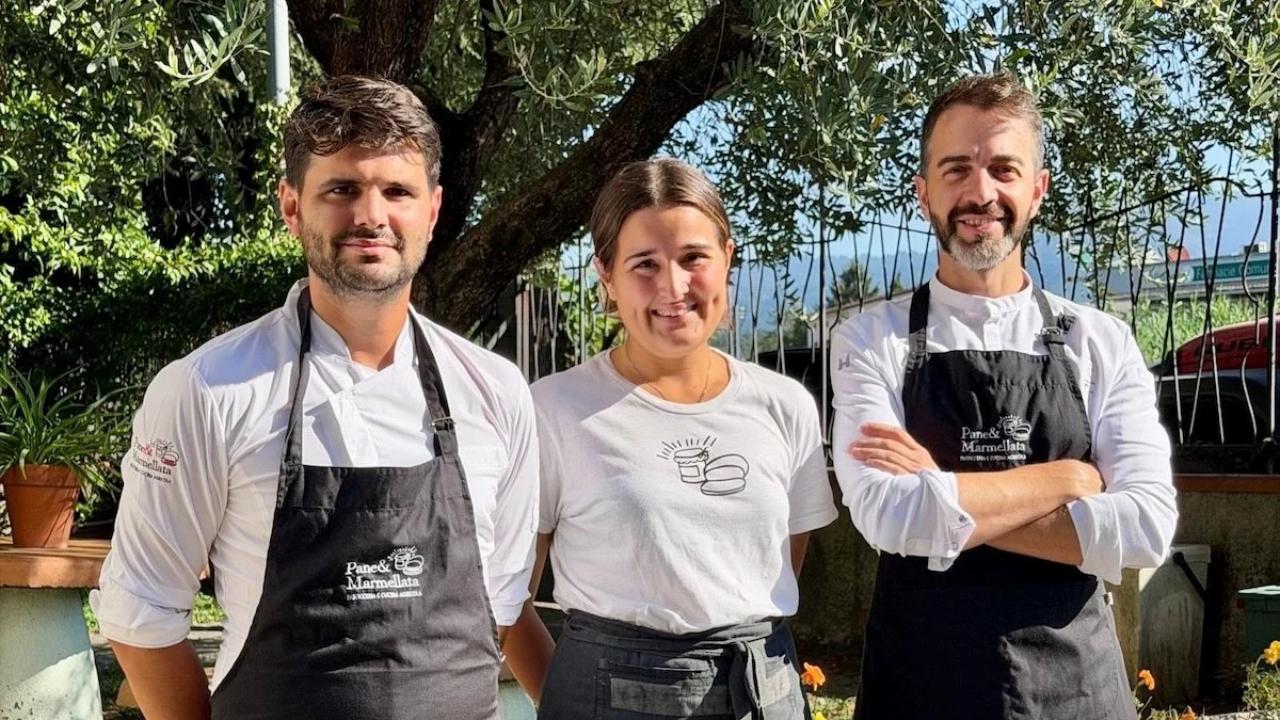Da sx Edoardo Pieretti, Francesca Pieretti e Fabio Centoni
