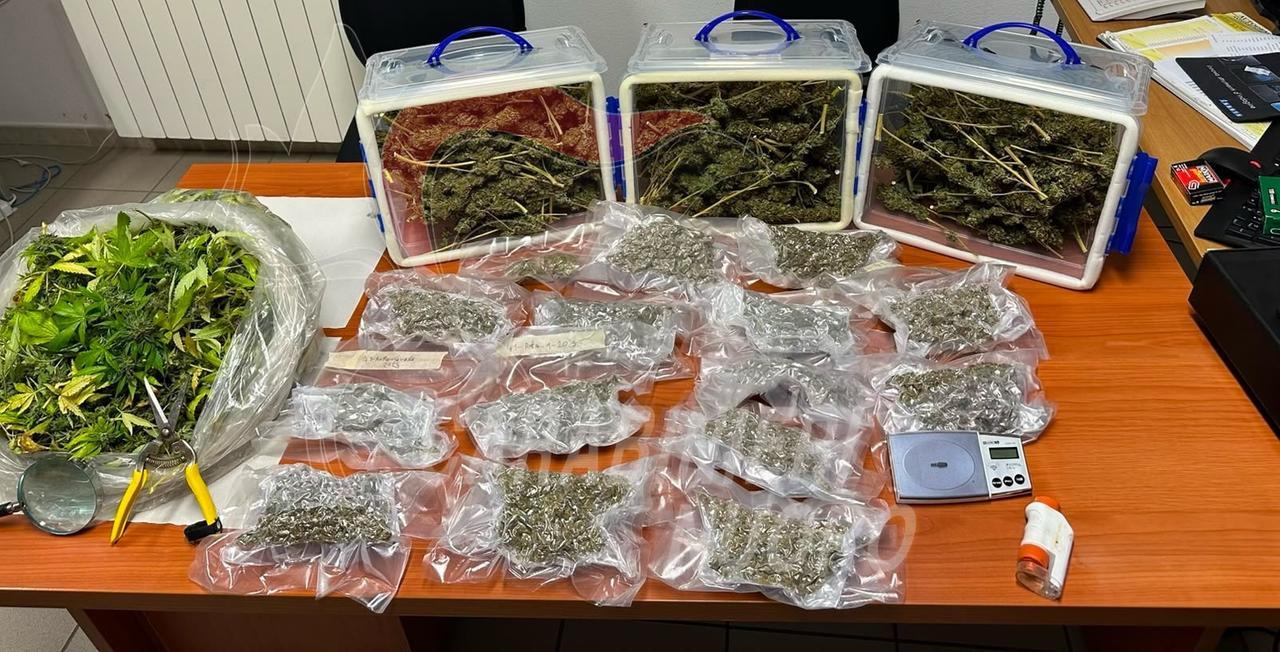 Il centro abitato pervaso dall’odore di marijuana, i carabinieri trovano un laboratorio della droga: arrestato