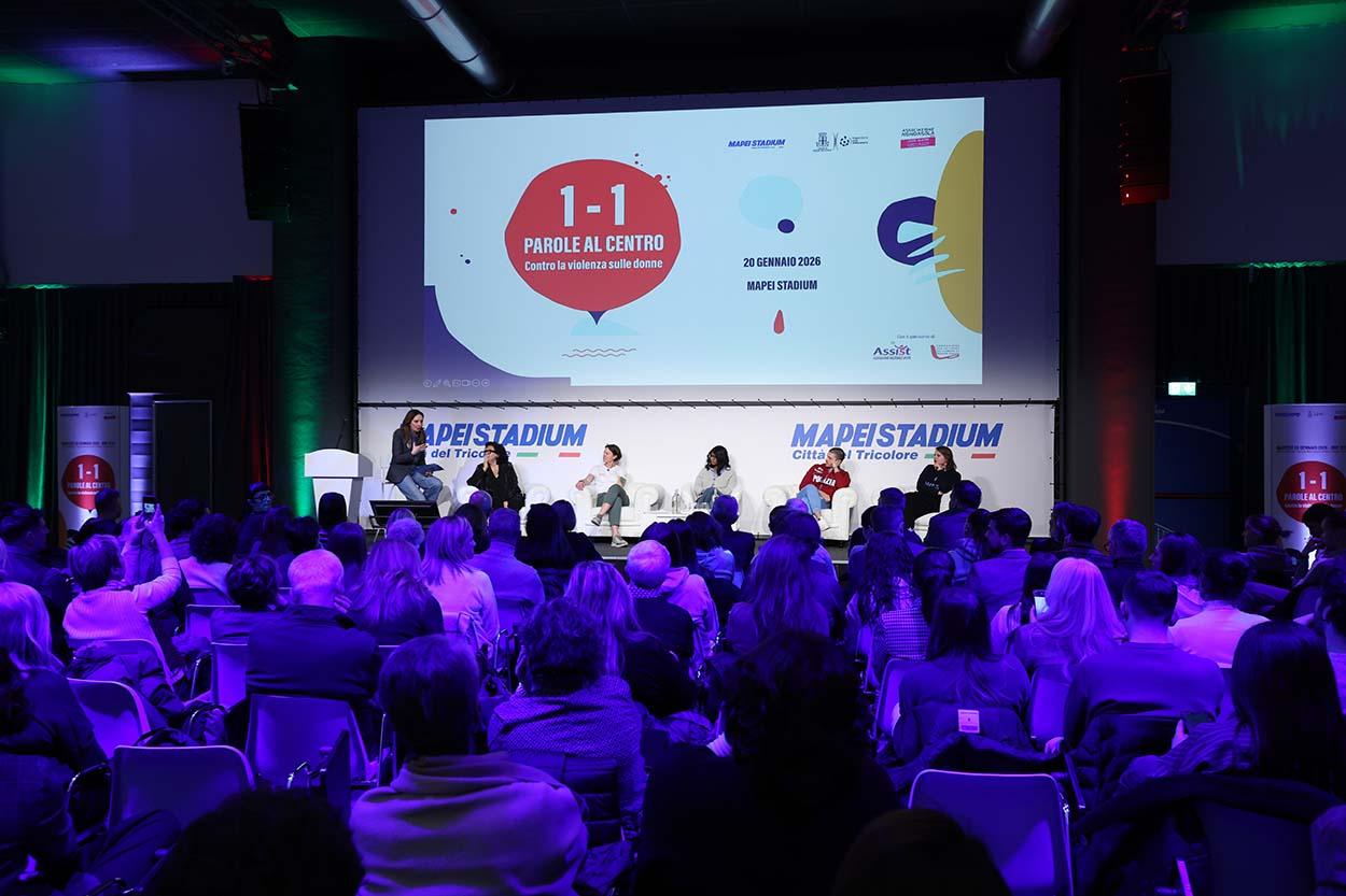 Al Mapei Stadium torna “1-1 Parole al Centro”: due eventi gratuiti contro la violenza sulle donne