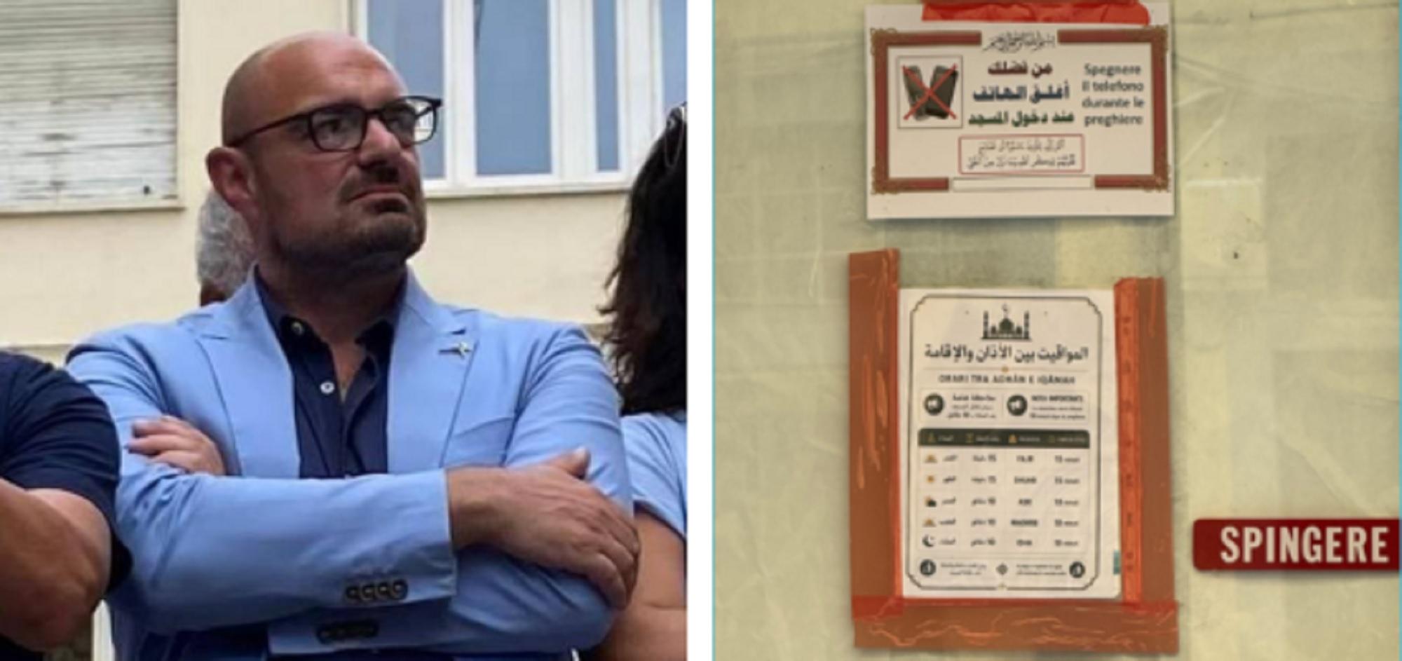 Carlo Ghiozzi e l'ingresso di una moschea che, secondo la Lega, è abusiva