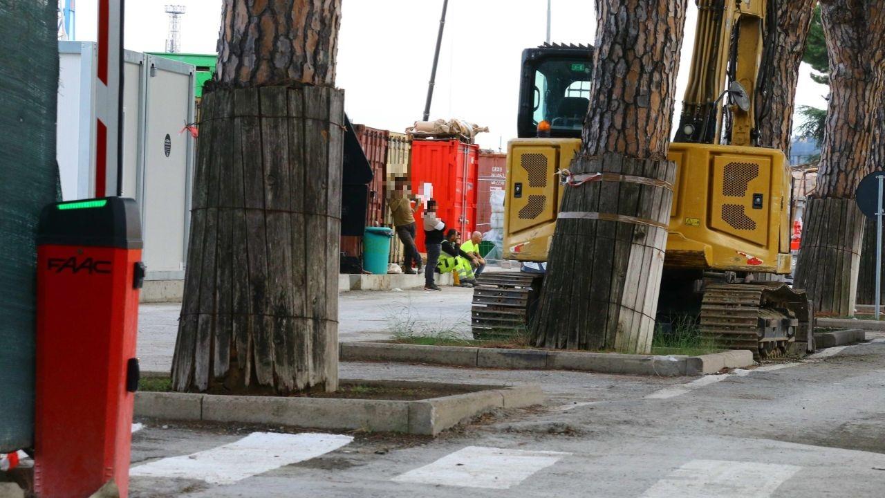 Il luogo in cui è avvenuto l'incidente mortale sul lavoro