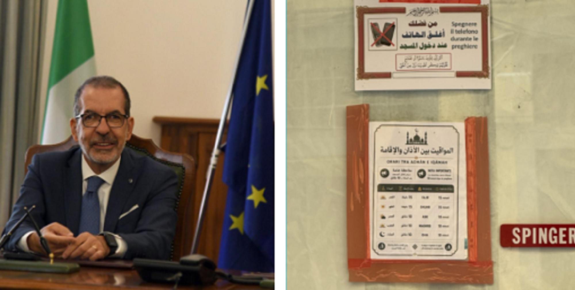 Il prefetto Giancarlo Dionisi e l'ingresso dell'immobile di via dell'Angiolo