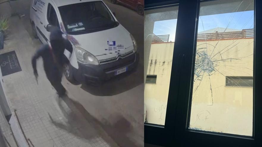 Olbia, spaccata notturna in un salone da parrucchiere: il ladro ripreso in fuga dalle telecamere