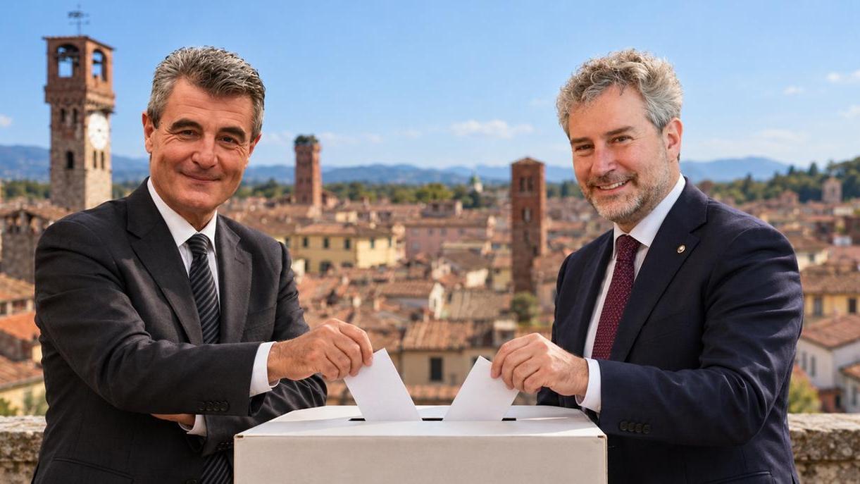 Stefano Baccelli e Mario Pardini in un foto montaggio creato con l’intelligenza artificiale