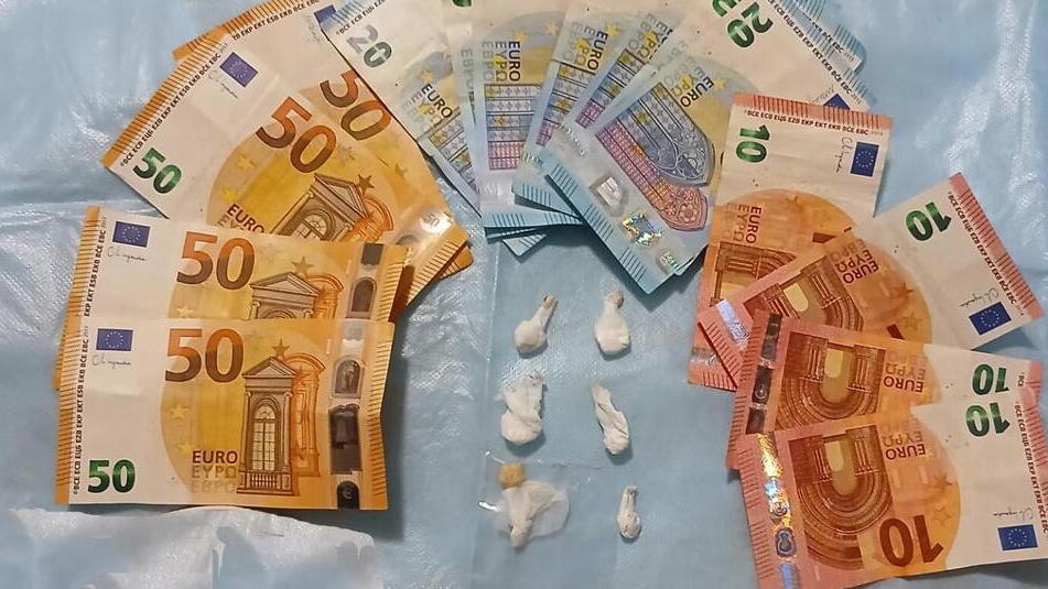 I soldi sequestrati dalla polizia