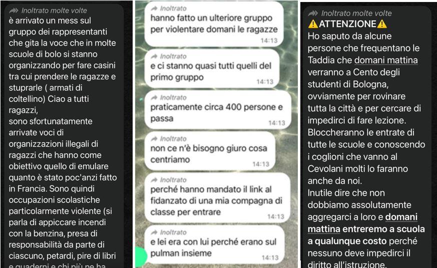 Cento, allarme sui social per presunte aggressioni alle studentesse