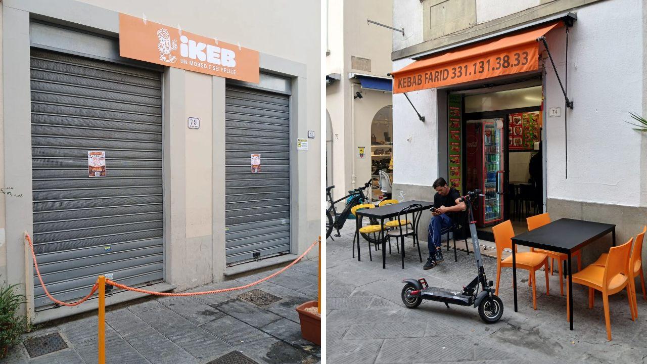 
	Il nuovo iKeb e Farid si fronteggiano in via Santa Trinita

