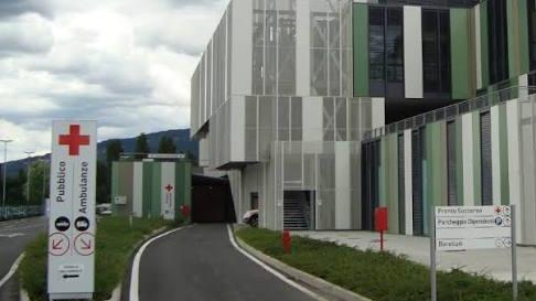 L'ingresso del pronto soccorso di Prato