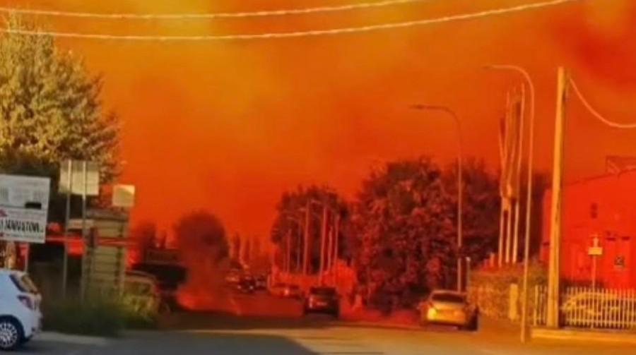 Nube arancione a Corte Tegge: dopo 20 giorni concluse le operazioni sulla cisterna