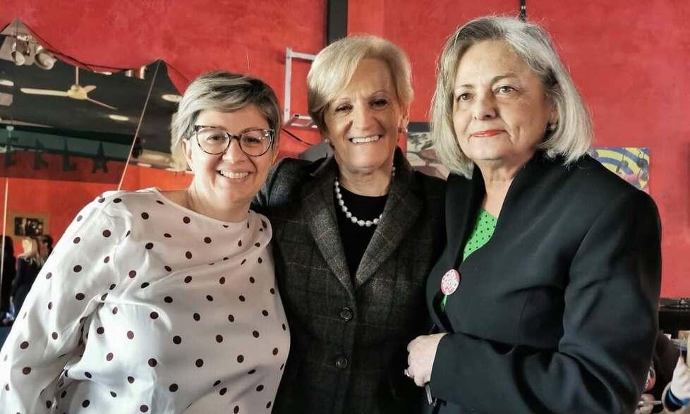 Da sinistra: Tania Cintelli, Livia Turco e Donatella Fornaciari