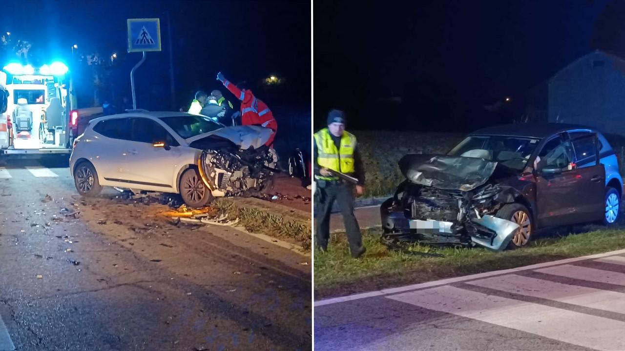 Ferrara, scontro frontale tra auto: tre persone ferite, due vanno in ospedale