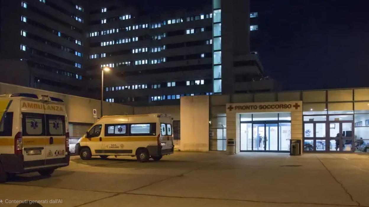 Arriva in ospedale con una ferita da proiettile alla gamba, scena muta davanti ai carabinieri