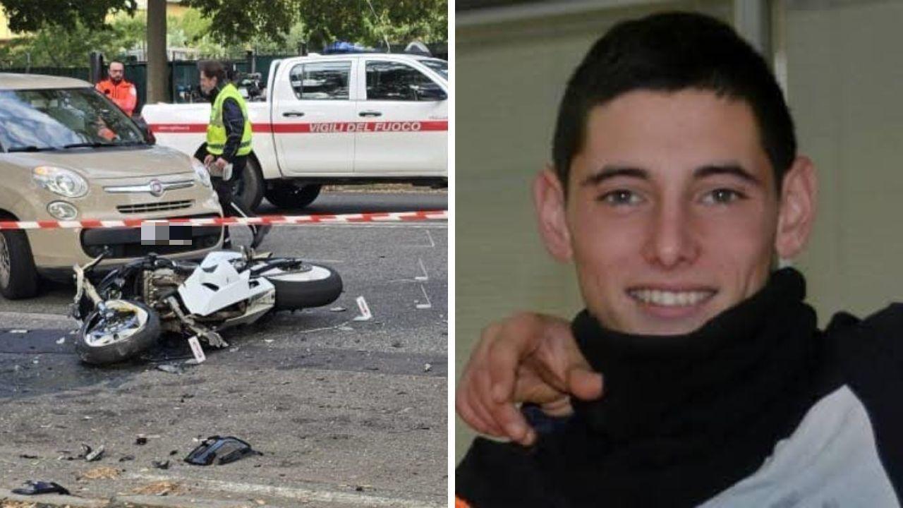 
	Lo scontro (foto Cuffaro) e la vittima


