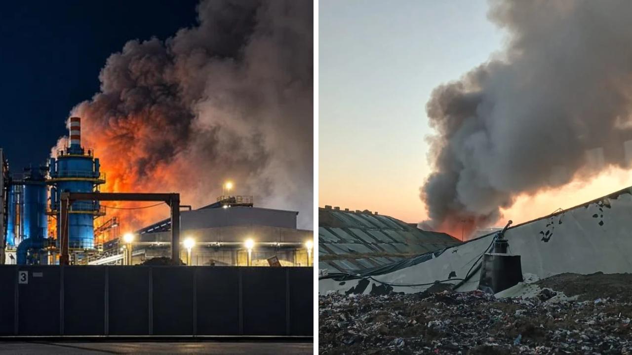 Pontedera, maxi incendio alla Ecoacciai: fiamme e colonna di fumo nella zona industriale