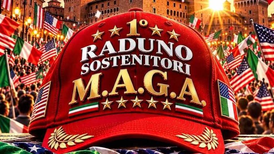 A Ferrara il raduno dei Maga in stile no vax: «Con noi l’Italia tornerà grande»