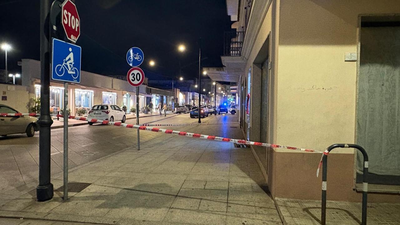 Il luogo dell'accoltellamento (foto Vanna Sanna)