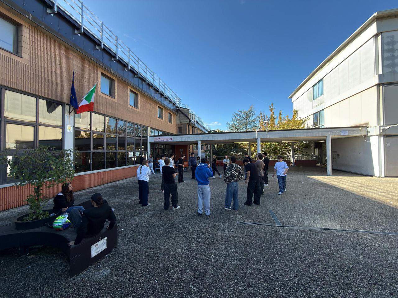 Empoli, 26-10-2026. 
Occupazione delle scuole da parte degli studenti.  
Istituto Superiore Il Pontormo via Sanzio. 

Foto Nucci