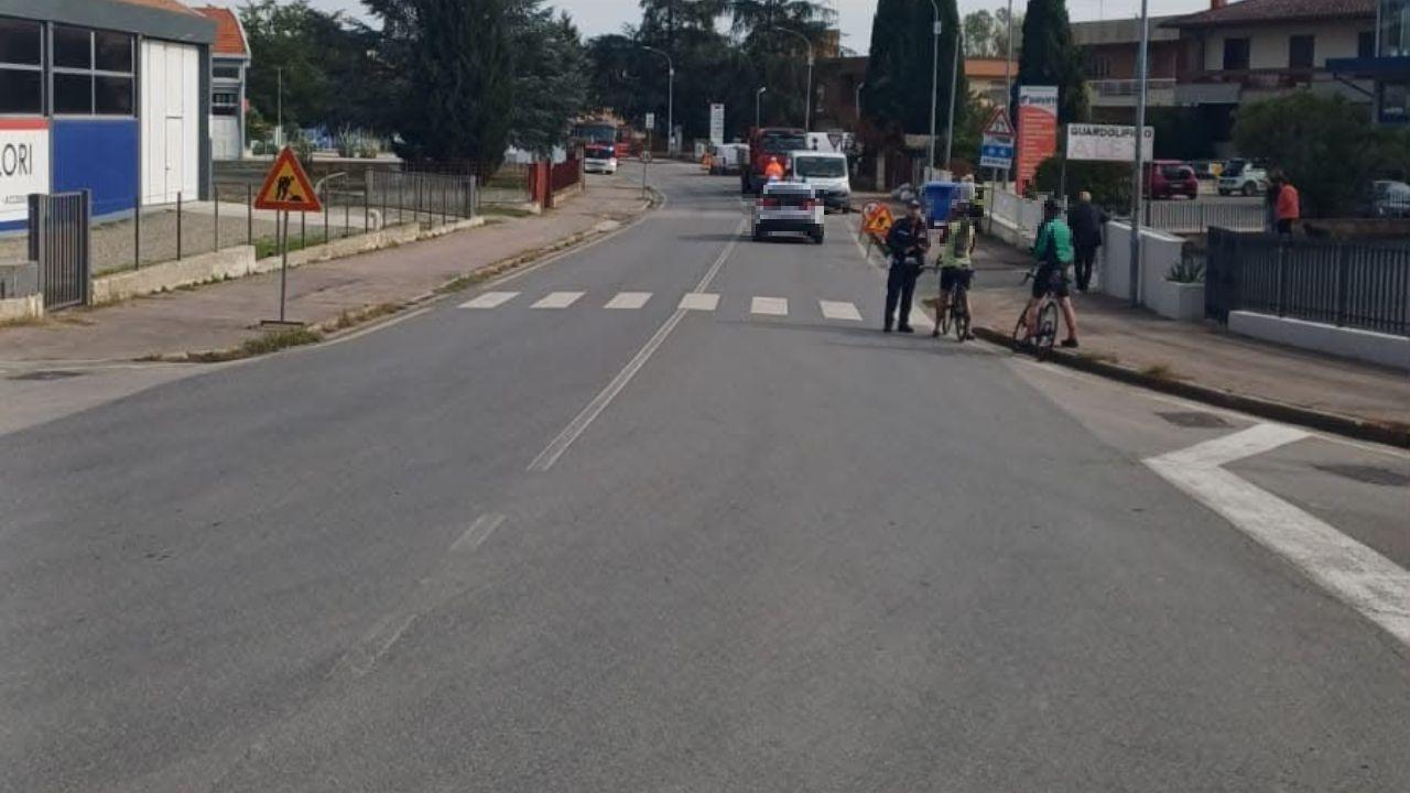 Sul posto i vigili del fuoco e la municipale