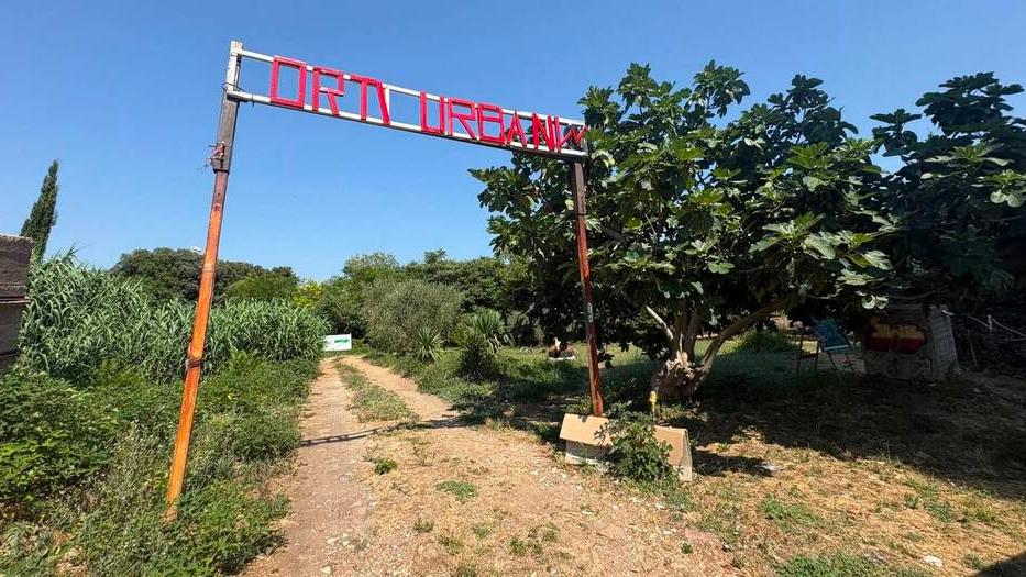 L'ingresso degli orti urbani (foto Stick)