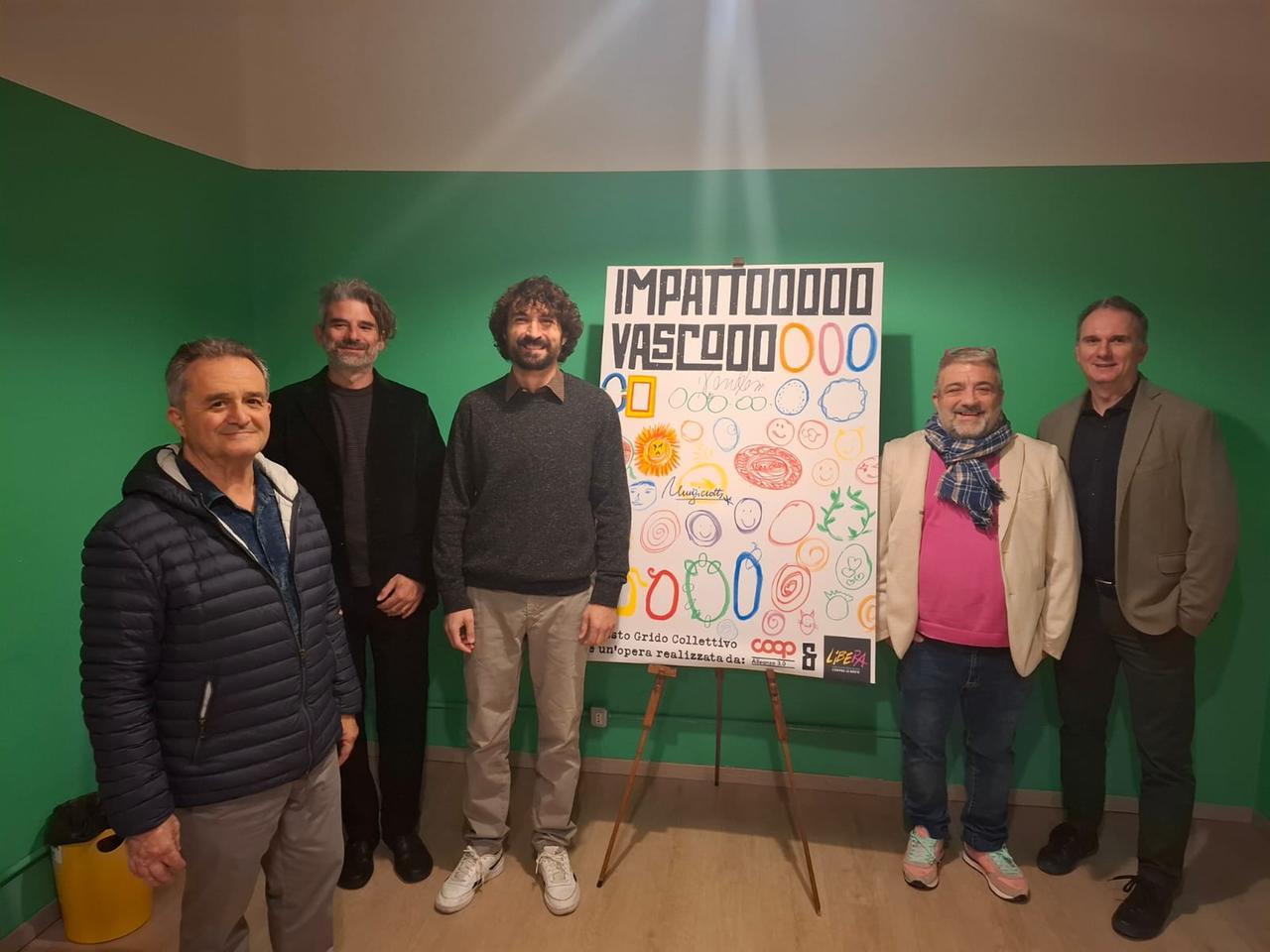 Greenrock, consegnata a Ferrara la tela per Vasco Live 2026