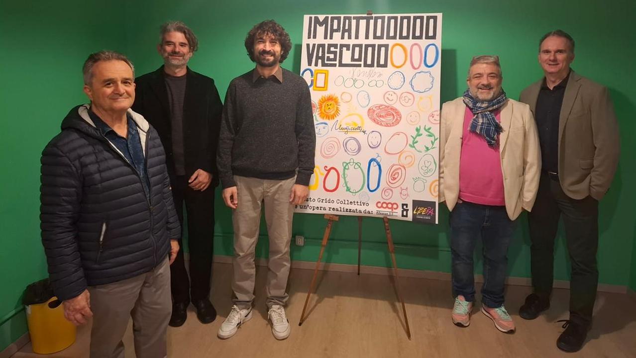 Greenrock, consegnata a Ferrara la tela per Vasco Live 2026