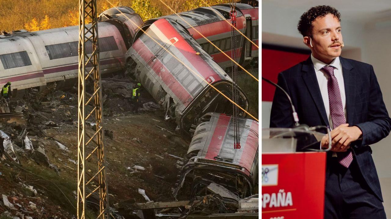 
	Lorenzo Michelozzi a destra, a lato l'incidente

