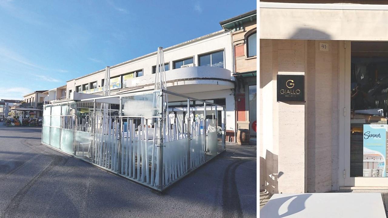 Il nuovo locale "Sané" e a destra il Giallo 