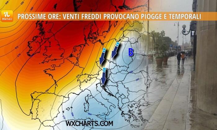 Meteo Sardegna, forte vento e pioggia: le previsioni per Ognissanti