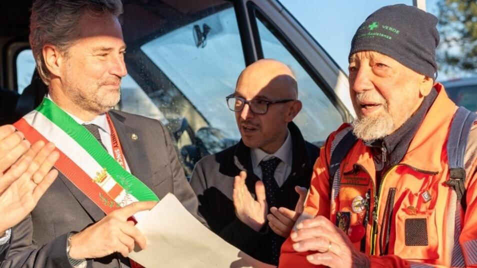 Lucca, premio alla generosità di Leoncini: a 90 anni sempre in prima linea<br>