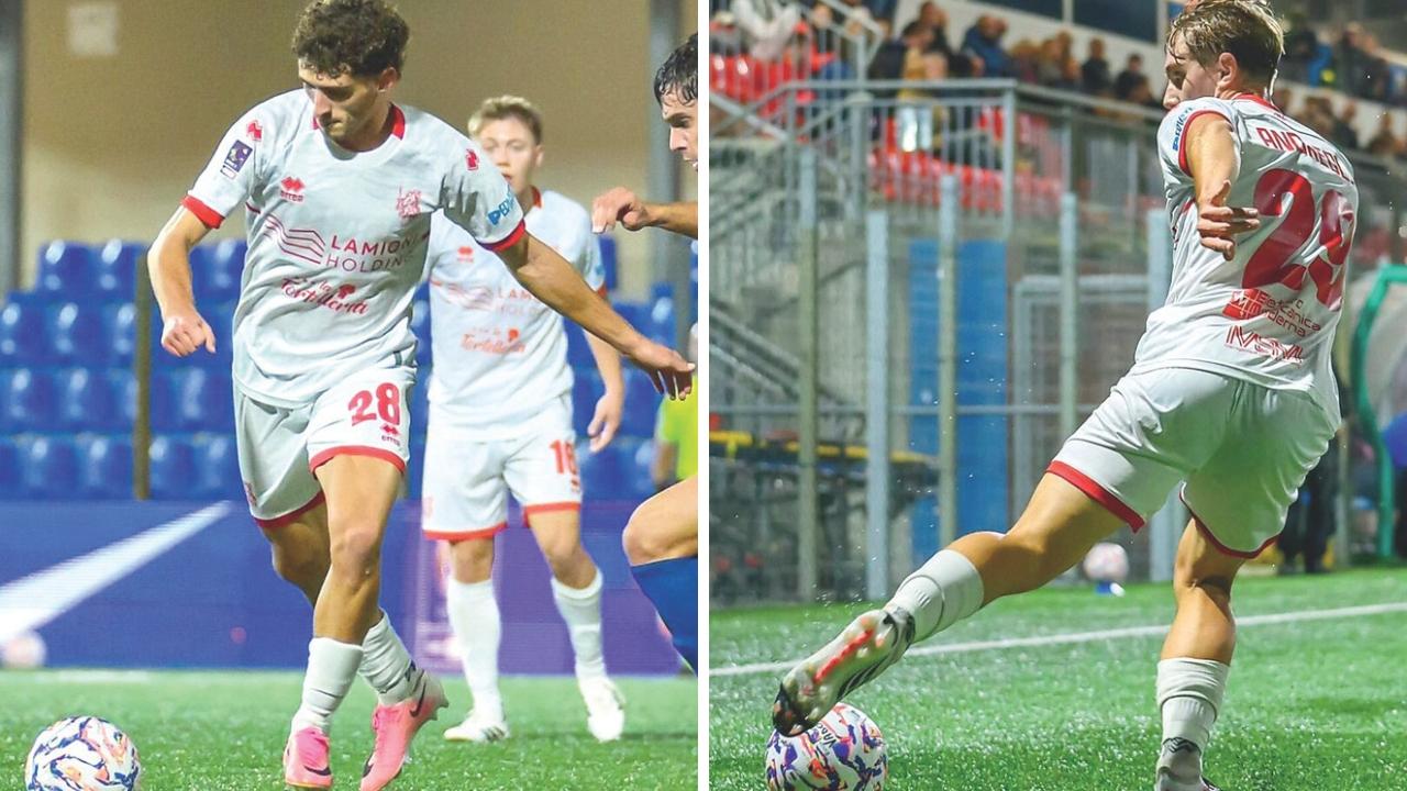 Gaddini e Andreoli, i due marcatori biancorossi (foto Noemy Lettieri)