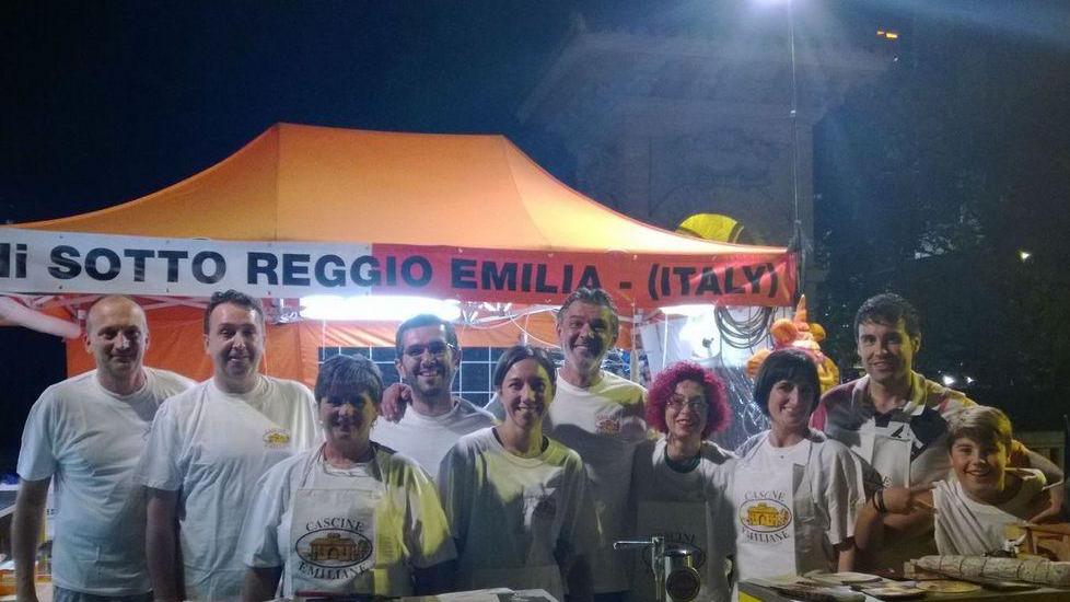 Gnocco fritto a ruba alla fiera di Saragozza