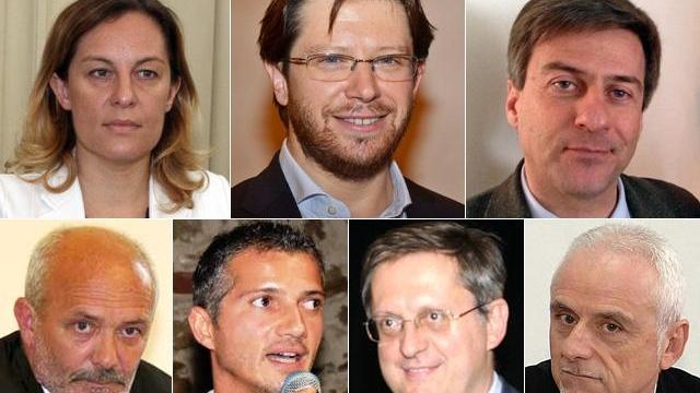 Federica Fratoni, Alessandro Franchi, Emilio Bonifazi, Narciso Buffoni, Fabrizio Nepi, Marco Filippeschi e Roberto Vasai