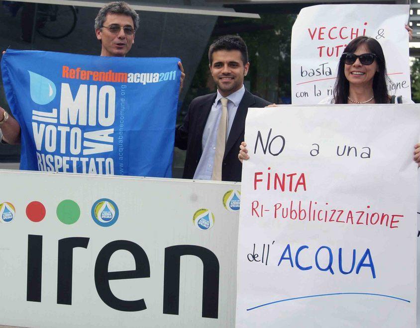 Acqua pubblica, i referendari in pressing 