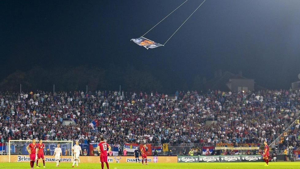 Serbia-Albania, odio in campo