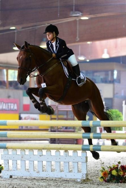 Claudia Pistidda alla finale nazionale di salto a ostacoli