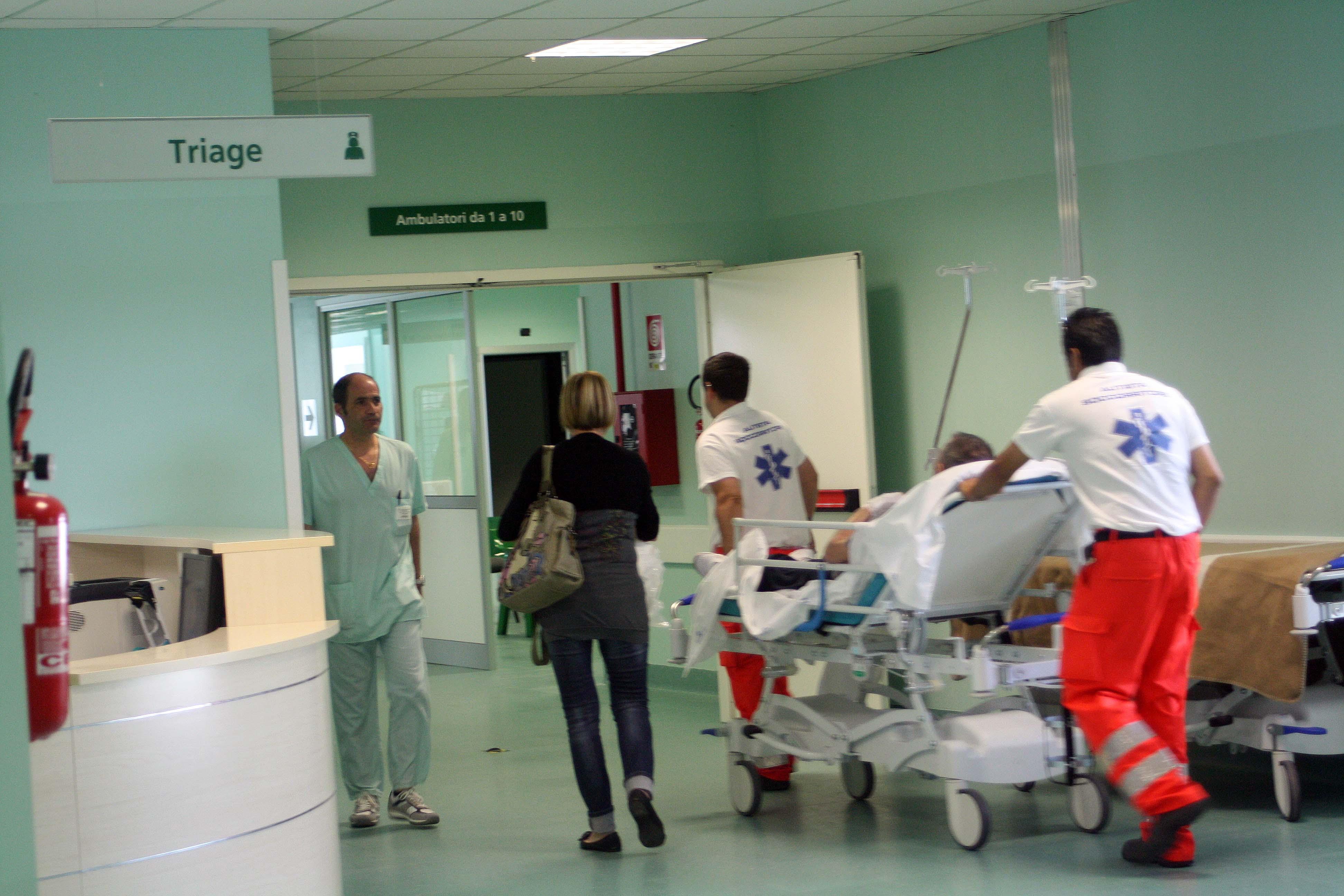 L'interno dell'ospedale 