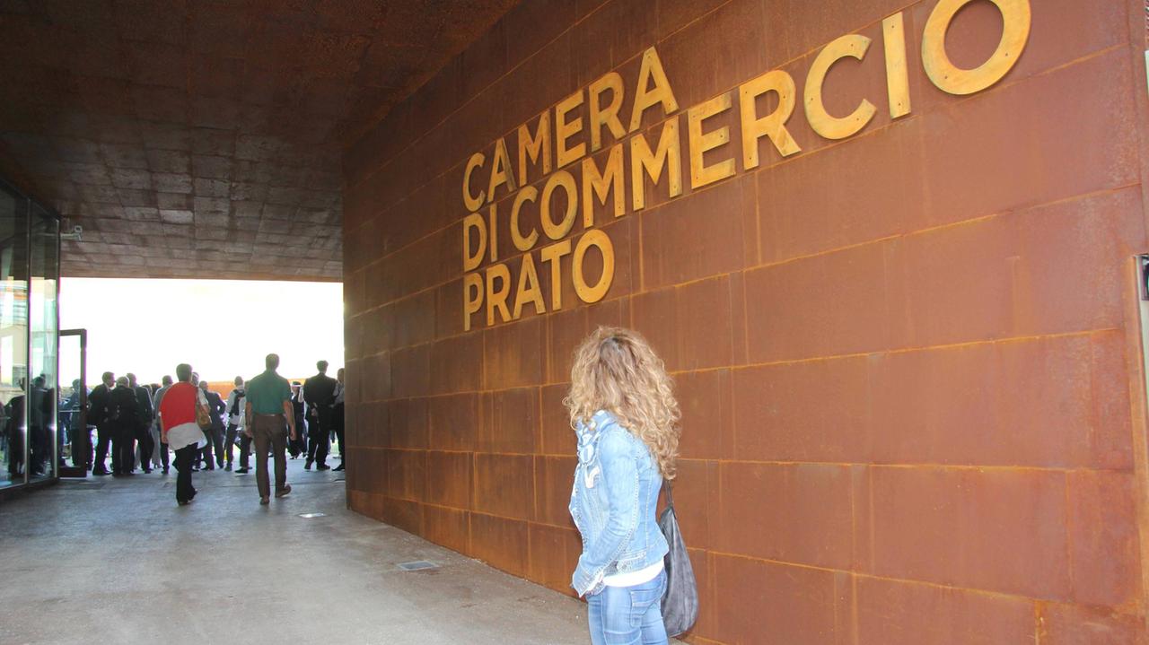 L'ingresso della Camera di commercio di Prato