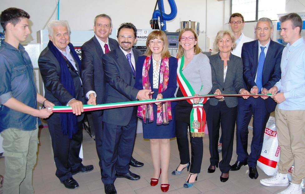 Einaudi, inaugurata la pressa della Sacmi 