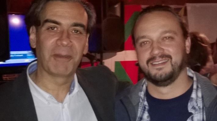 Alan Fabbri musicista con Morselli