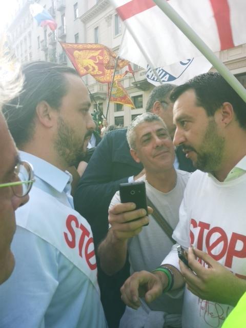 Alan Fabbri e Matteo Salvini