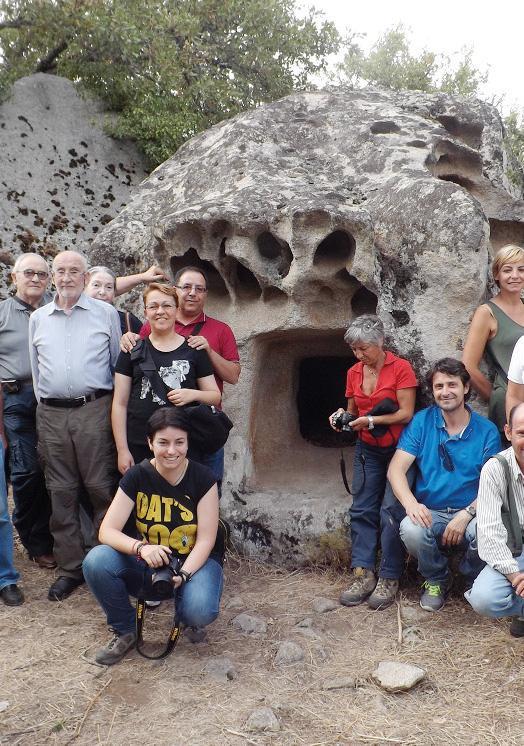 Un momento delle lezioni sul campo dell'Archeo Arci