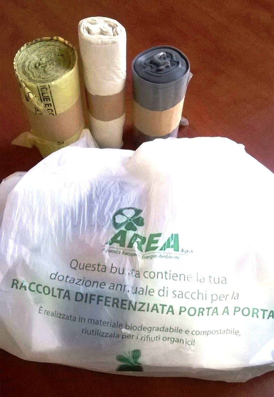 Sacchetti dei rifiuti di Area