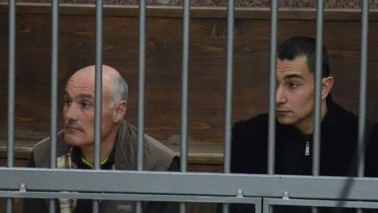 Gianni Canu e Salvatore Brundu durante il processo