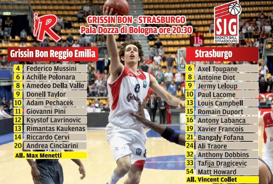 La Grissin Bon all’esame Strasburgo 