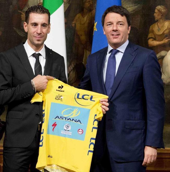 Nibali re del Tour è stato celebrato ieri a Palazzo Chigi