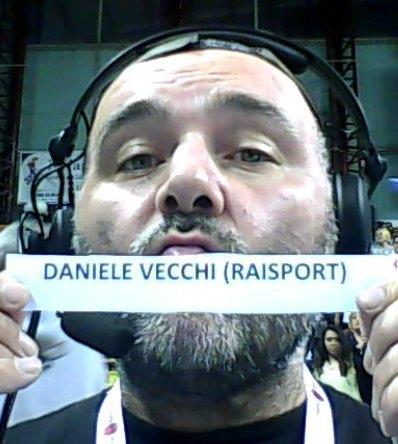Daniele Vecchi commentatore di volley a Raisport