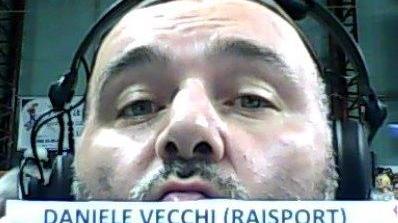 Daniele Vecchi commentatore di volley a Raisport