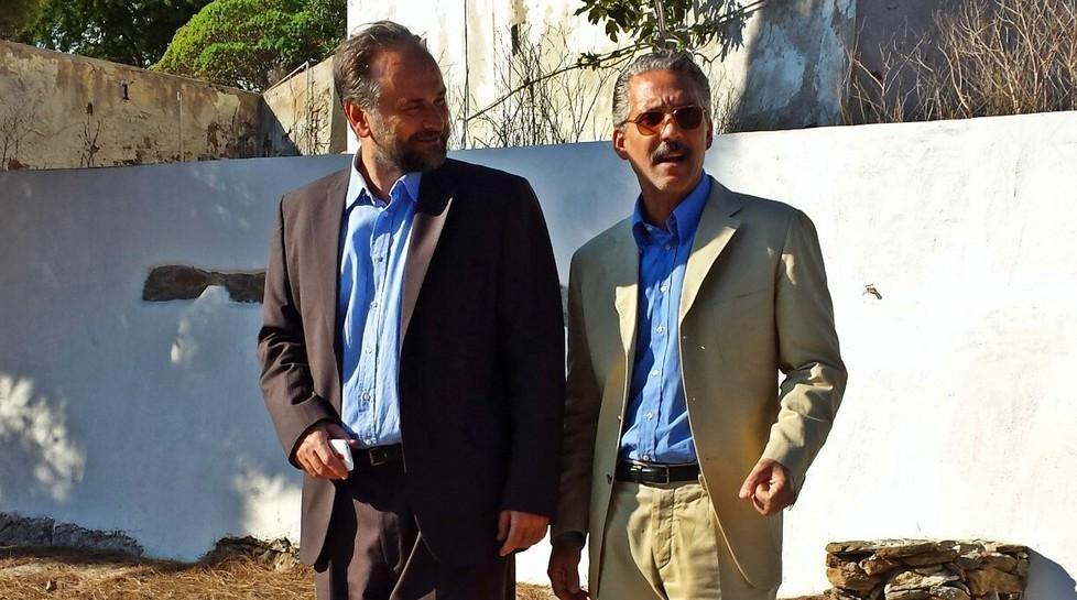 Massimo Popolizio, nei panni di Falcone, e Beppe Fiorello, in quelli di Borsellino