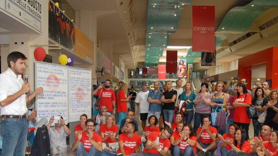 La protesta dei lavoratori Meridiana